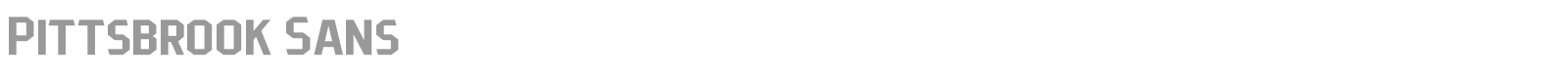 Pittsbrook Sans font preview